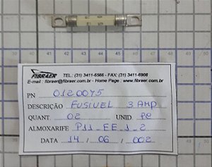 FUSIVEL 3 AMP - 012-0075