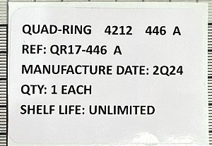 ETIQUETA QUAD-RING -  QR17-446-A     4212