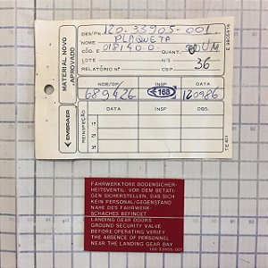 PLAQUETA - 120-33905-001