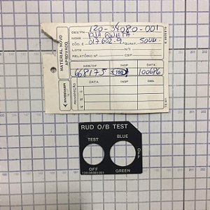 PLAQUETA - 120-34080-001