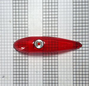 LENTE  FAROL ROTAÇÃO GRIMES  VERMELHA  - D-9961-3