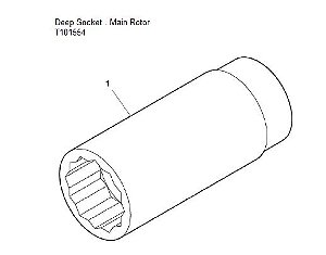 DEEP SOCKET MAIN ROTOR - T101554