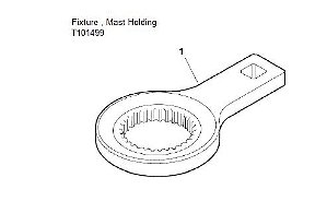 Fixture  Mast holding - T101499