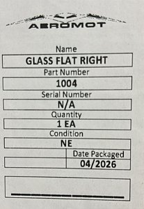 GLASS FLAT RIGHT - 1004