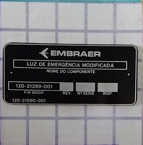 PLAQUETA - 120-21690-001