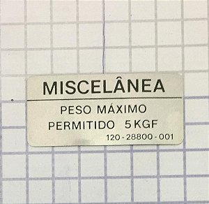 PLAQUETA - 120-28800-001