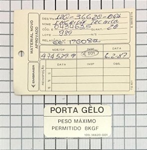 PLAQUETA - 120-36620-001