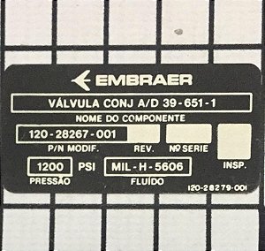 PLAQUETA - 120-28279-001