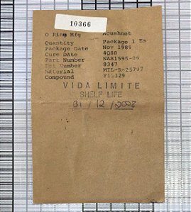 ANEL DE BORRACHA - NAS1595-06