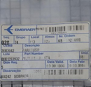 PARAFUSO - PE21101-3-4TA