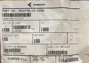 CONNECTOR, ELETRIC - MS3470L14-12SW