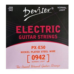 Encordoamento p/ Guitarra - 009 - Deviser  Eletric Guitar Strings com Fio de Aço Niquelado