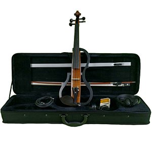 Violino Elétrico Barth Violin 4/4 EVA10 Solid Wood (similar ao Yamaha) + Case Luxo + Arco + Breu + Fone