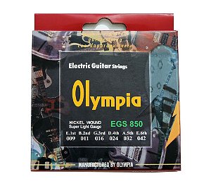 Cordas para Guitarra Elétrica e Acústica - marca Olympia - medidas 009