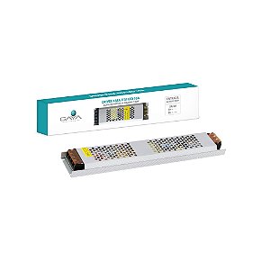 DRIVER SLIM em alumínio p/ Fita LED (10A / 12V / Potência Máx. 120W) Gaya