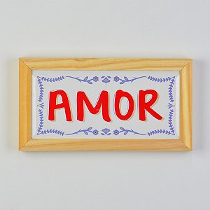 Quadro Azulejo Amor XI-29