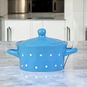 Tigela Azul Com Tampa YT-20 A