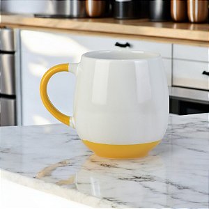 Caneca White Amarelo 500ml YT-32 C