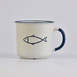 Caneca Ocean Branca Peixe YV-35 A