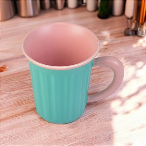 Caneca Vintage Verde em Cerâmica 350ml TD-58 A