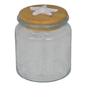 Pote Flower Redondo em Vidro TE-99