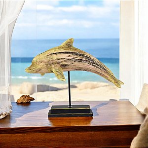 Pedestal Golfinho 30 cm em Resina TF-46