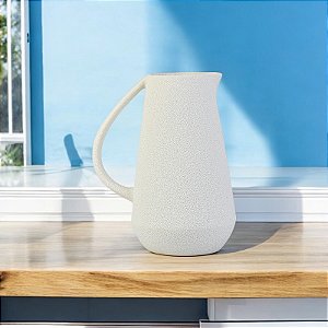 Vaso Jarra Rustico Branco TA-02