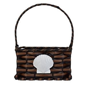 Cesta Quadrada Flower Marrom TA-40 A