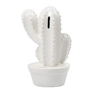 Cofre Cactus Branco em Cerâmica CA-13