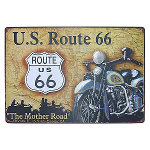 Placa U.S. Route 66 Grande MT-99