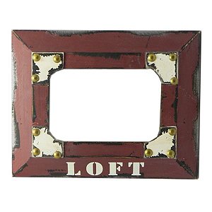 Porta Retrato Decorativo Loft Vermelho YW-02 B