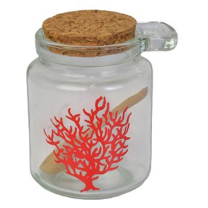 Porta Tempero Transparente com Colher TF-99A