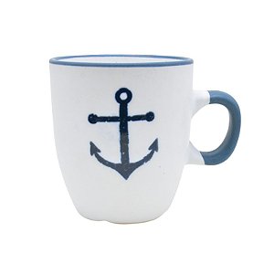 Caneca Nautica Em Ceramica Com Vela Aromatica XO-36