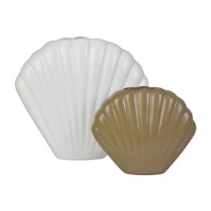 Dupla De Vasos Branco E Marrom XO-39 C