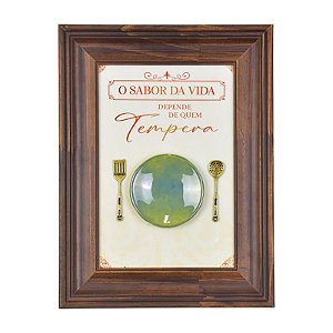 Quadro O Sabor da Vida Depende