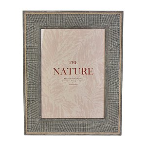 Porta Retrato Plastico Cinza M TK-73B