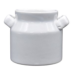 Vasos Em Ceramica Branco Com Alças TK-88