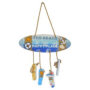 Enfeite Prancha Com Chinelos Beach Happy TK-97