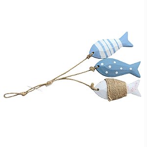 Enfeite Trio De Peixes Cores Diversas TL-02