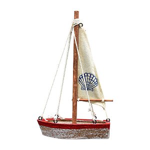 Barco Velas De Tecido Estampa Concha TL-19A