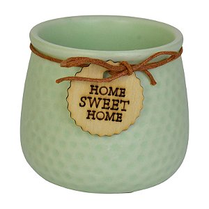 Vaso Com Relevo Verde Sweet Home TL-57C
