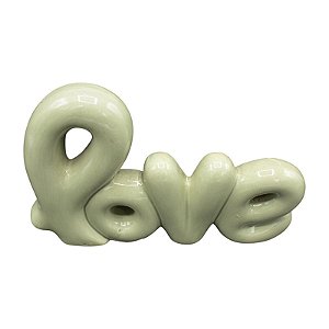 Ceramica Decorativa Love Cinza TJ-43B