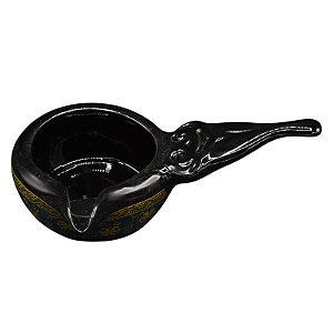 Leiteira Com Cabo Desenhos Verde TJ-60G