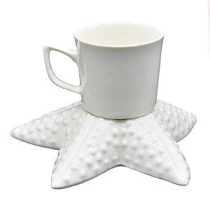 Xicara Com Prato Em Forma De Estrela Do Mar TJ-81