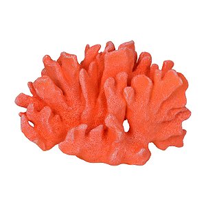 Coral Branco Em Resina Vermelho TM-75C