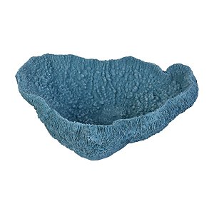 Coral Pedra Branco Em Resina Azul TM-77B