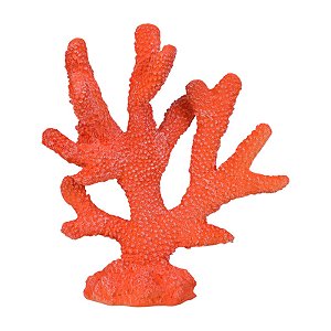 Enfeite Coral Moderno Em Resina Vermelho TN-01C