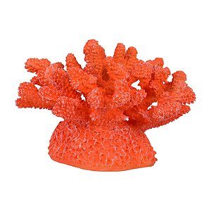 Enfeite Coral Em Resina 19X15 Vermelho TN-02C