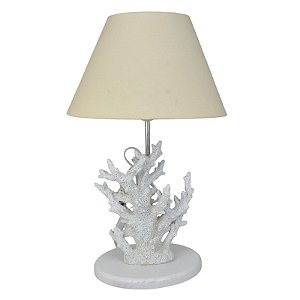 Abajur Coral Alto Branco XP-89A