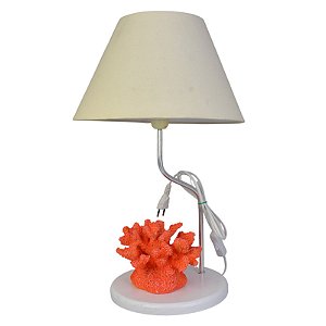 Abajur Coral Baixo Vermelho XP-89F